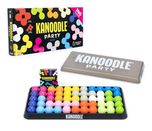 Kanoodle Party box, storage tray, and board